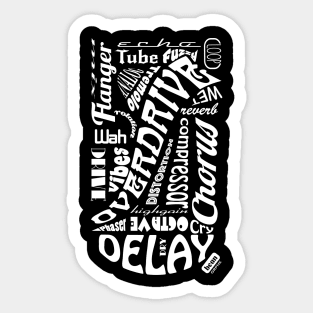 Guitar effects Sticker